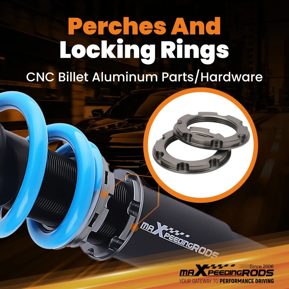 Coilovers 24 Level Adjustable Suspension Springs Kit подходит для автомобиля Audi Q5 (8R) 2009-2017