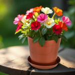 Кашпо "Классик" с поддоном 2л (цвет терракотовый)