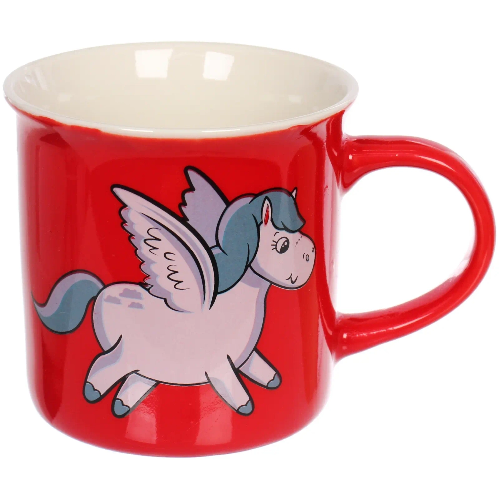 Кружка керамическая 210мл «Белокрылые лошадки», микс рисунков