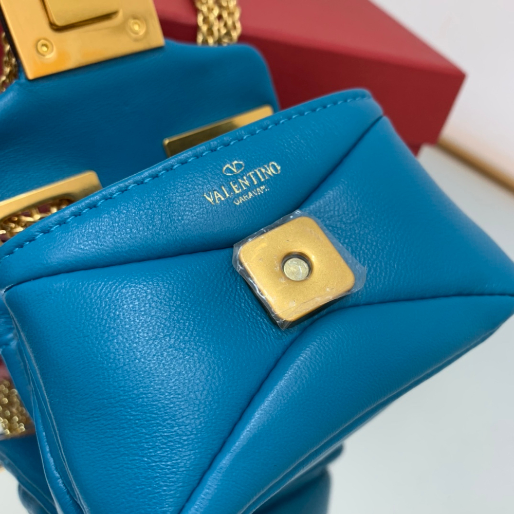 Valentino One Stud Micro Bag with Chain 11 cm