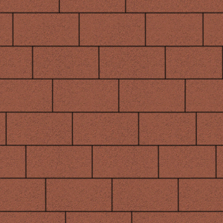 Тротуарная плитка ПРЯМОУГОЛЬНИК 300х150 мм - Стандарт Красный