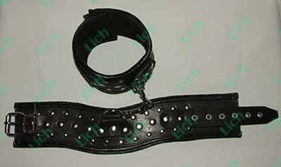 Поножи фигурные (черные)