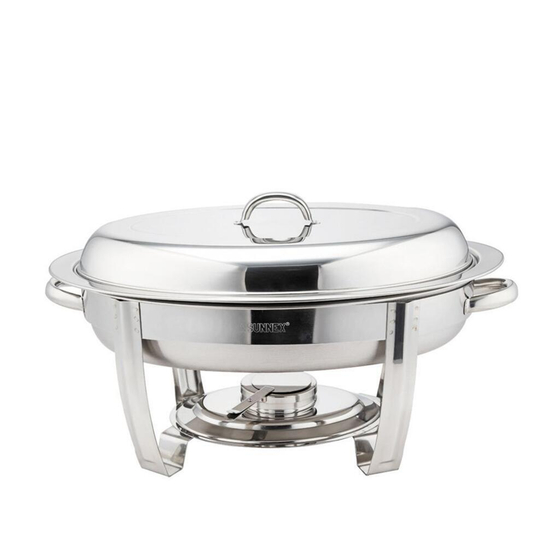 Мармит 5,5 л овальный с крышкой 55*32*31 см нерж. SUNNEX