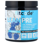 fitcode, LeanPre, предтренировочная добавка для сжигания жира, со вкусом голубой малины, 240 г (8,46 унции)