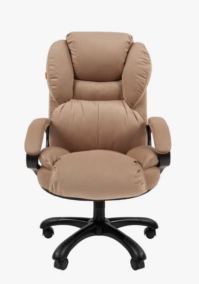 Кресло Chairman Home 434 Россия ткань Т-10 бежевое (черный пластик)