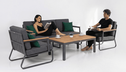 Лаунж зона Ideal Patio ЭСТИВО T с трехместным диваном - маренго