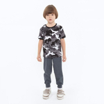 Брюки для мальчиков А.Б-1909, серый, р. 134 см 7649505