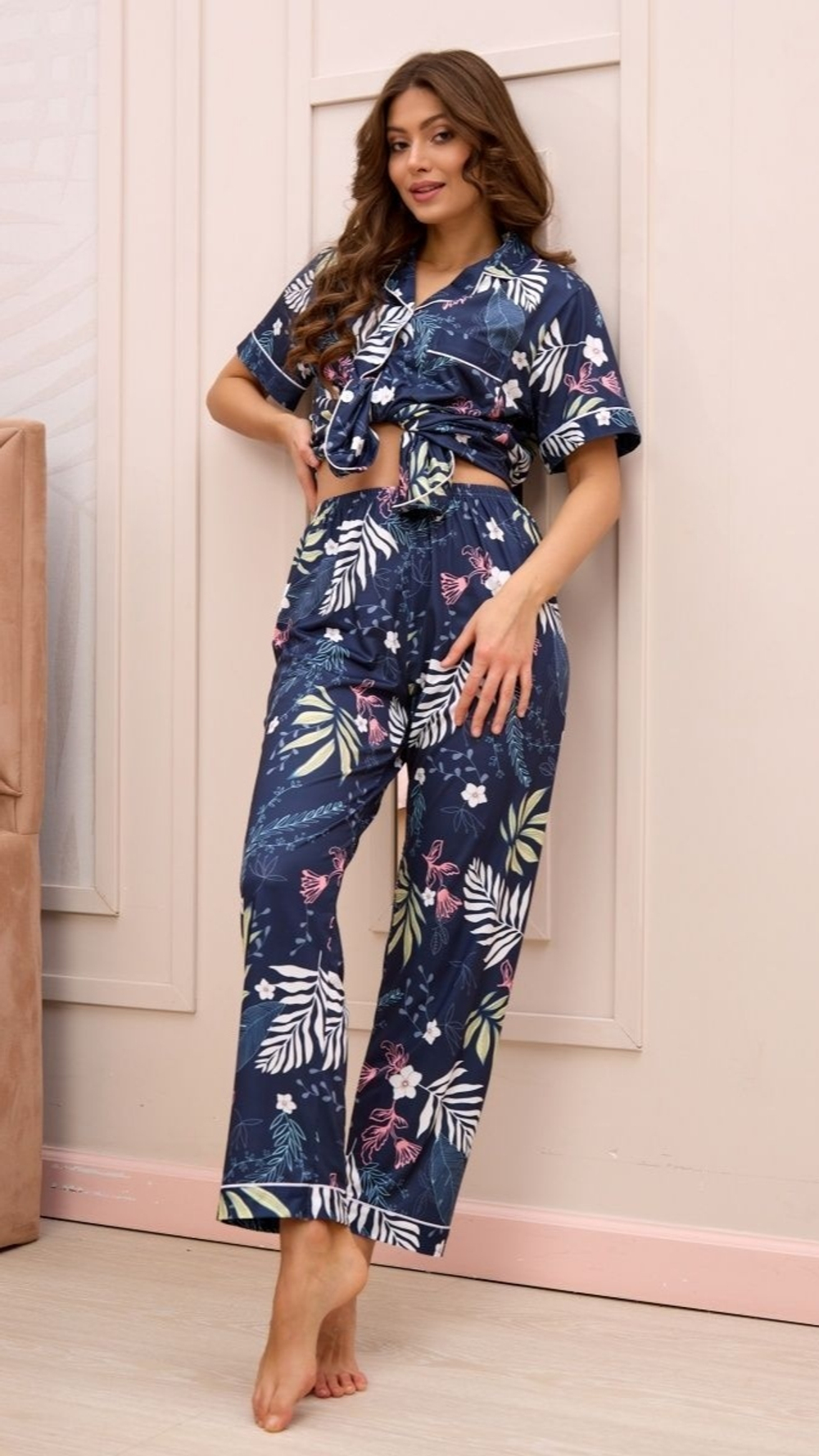 Пижама штаны и рубашка к/р 2522