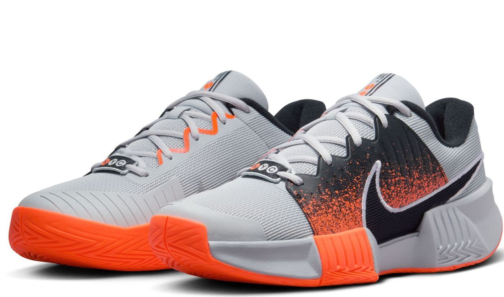 Мужские кроссовки теннисные Nike Zoom GP Challenge Pro Premium - серый