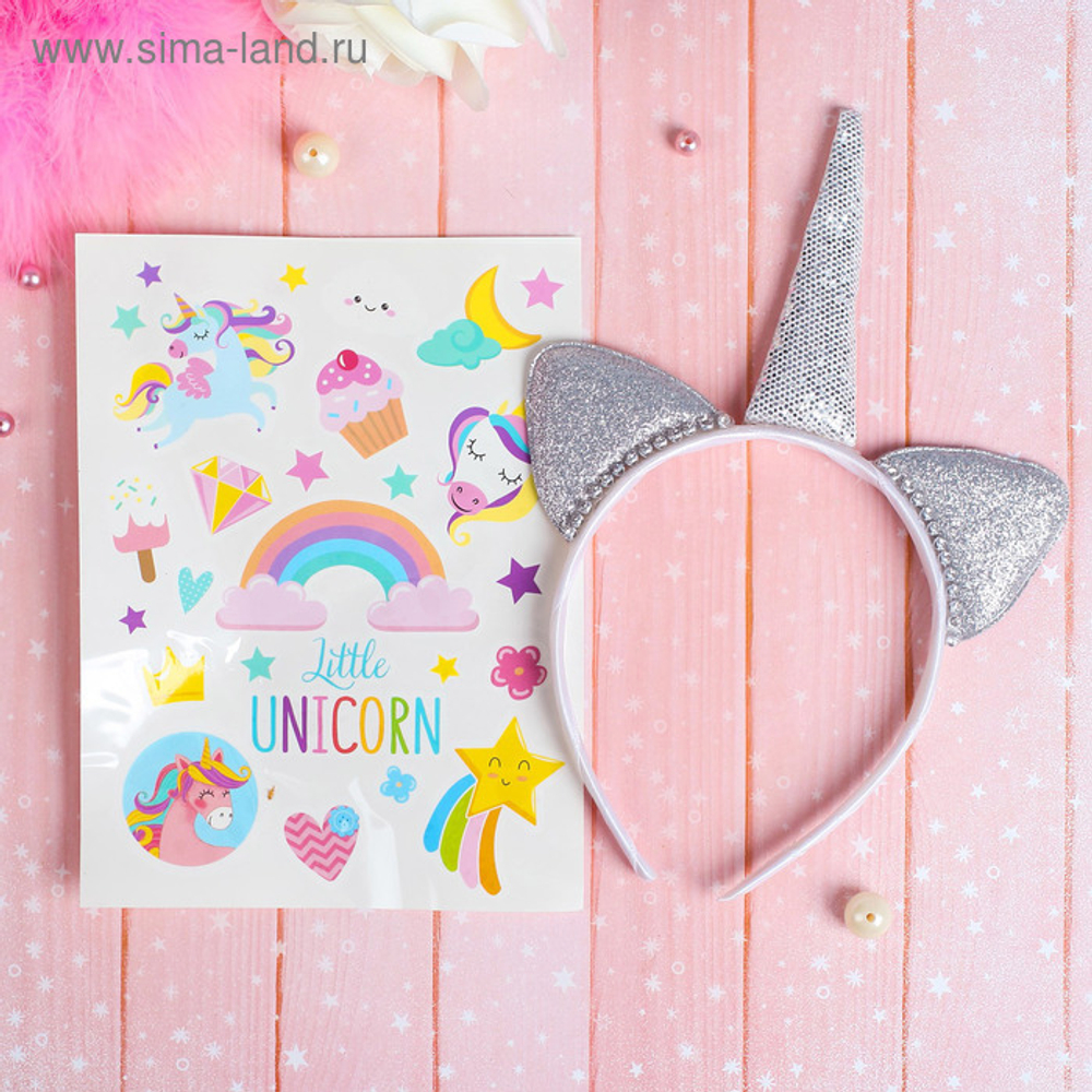 Ободок "Маленький единорог"