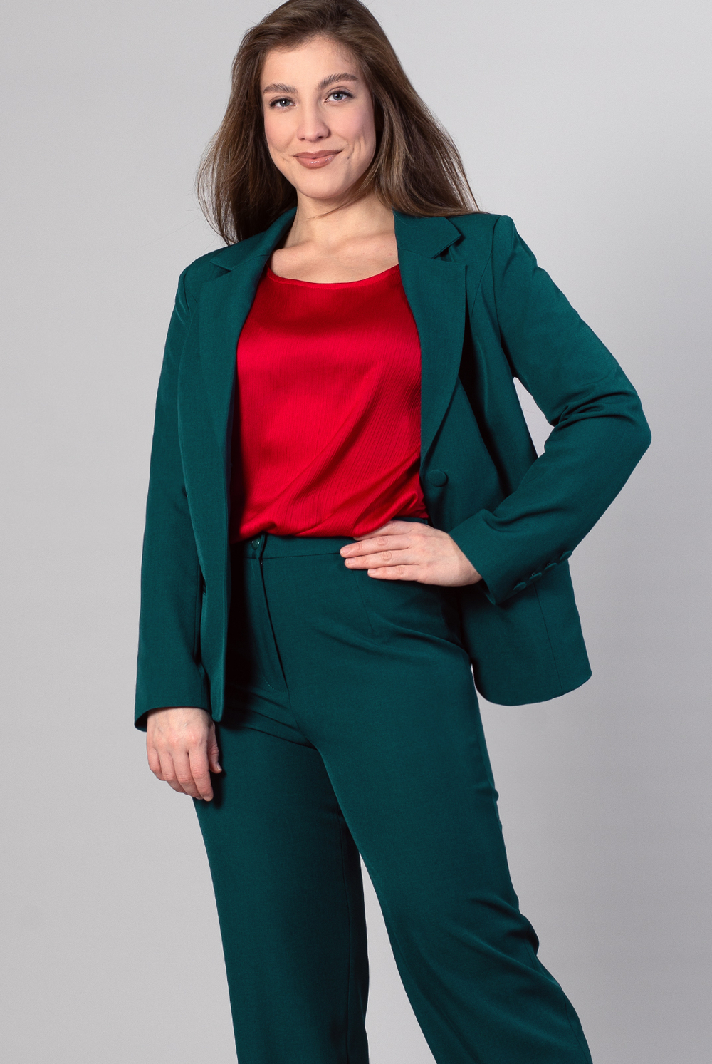 Жакет женский 3768ЗП, Изумрудный #492Изу043768ЗП