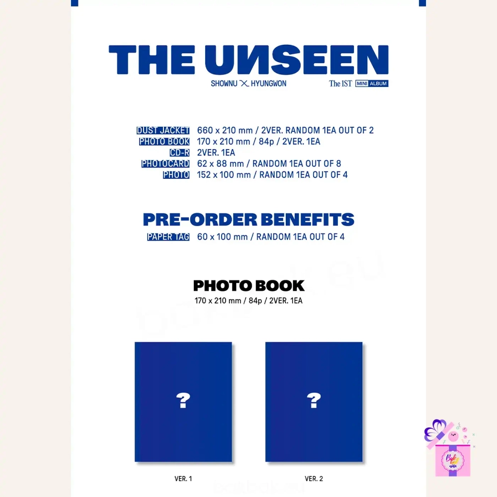 Альбом MONSTA X Shownu X Hyungwon - THE UNSEEN