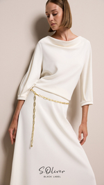 Расклешенная юбка-миди из джерси Black Label