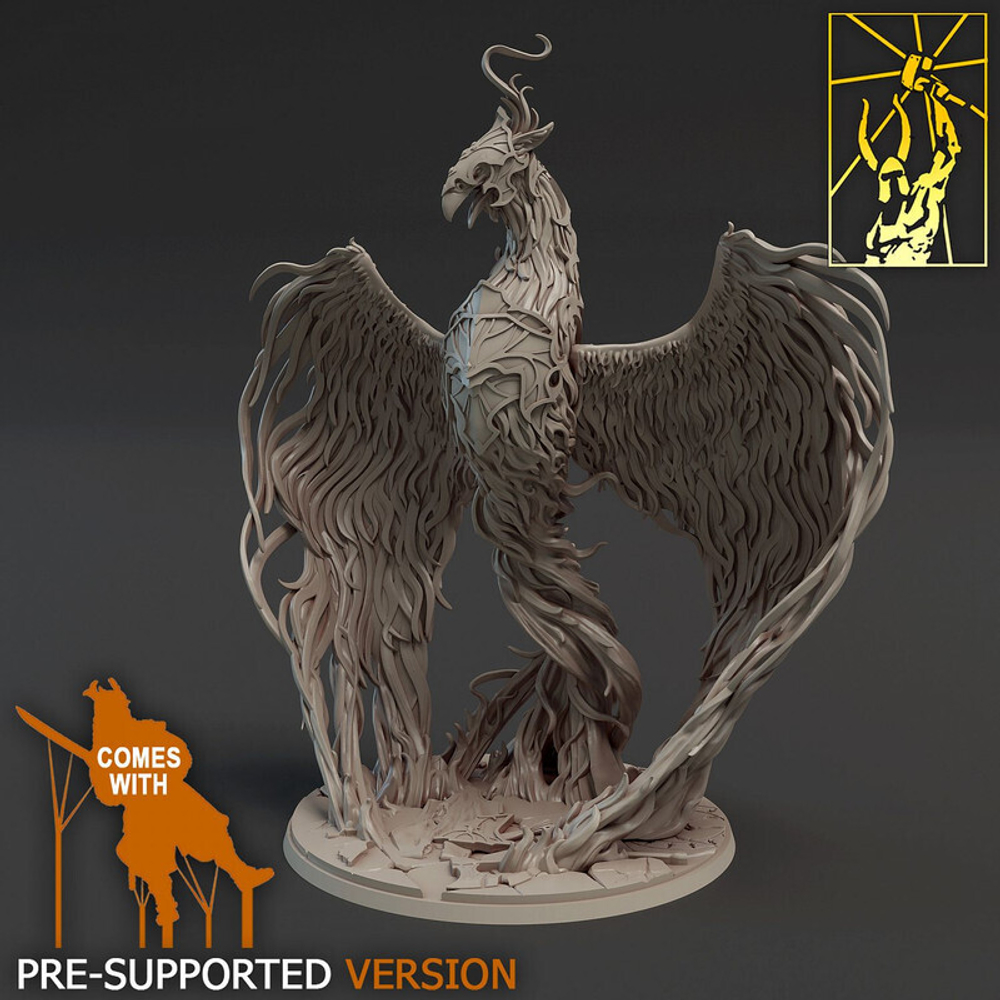 феникс монстр миниатюра для dnd, днд, pathfinder, фентези, Настольная игра, НРИ, Варгейм, РПГ