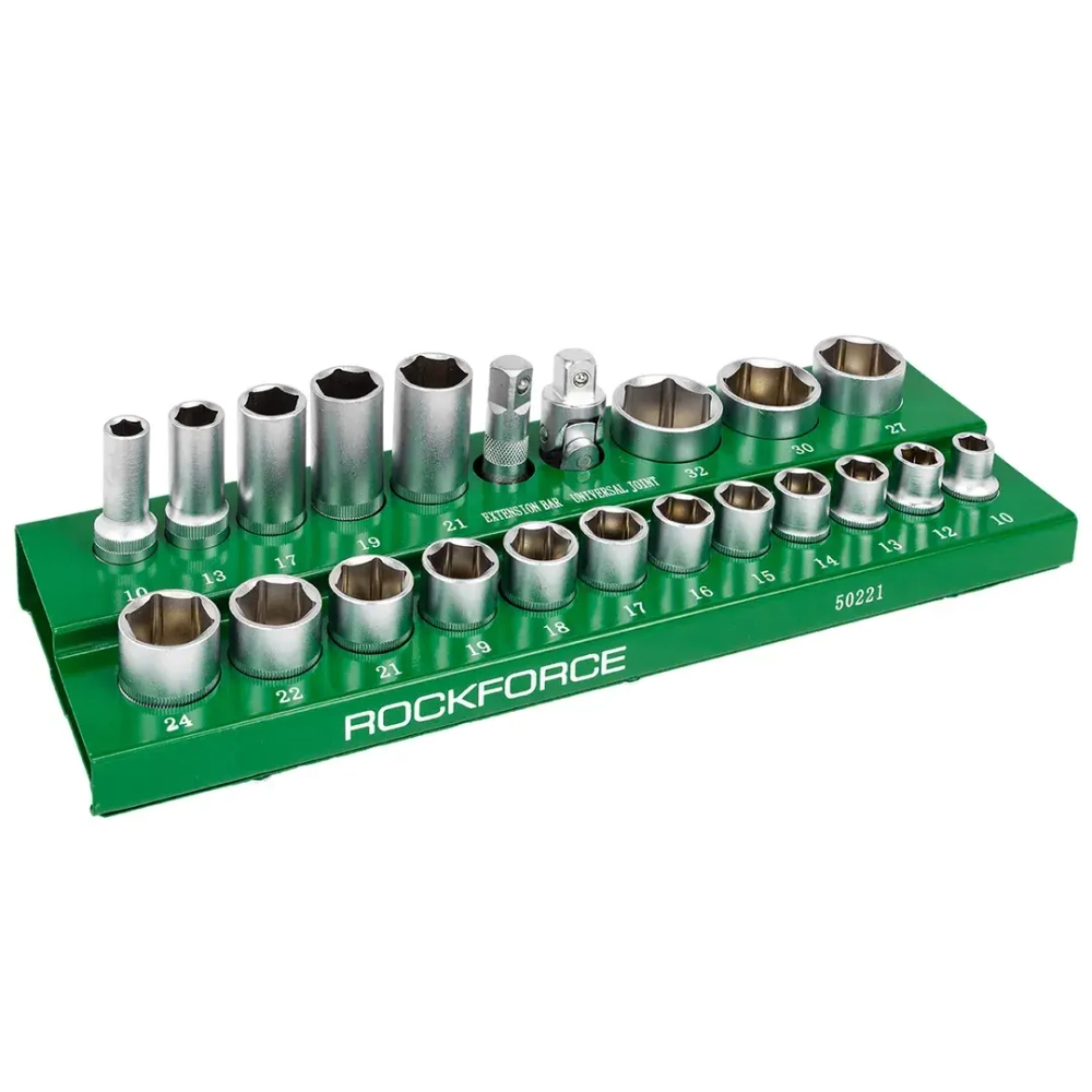 Головки 1/2'', набор 22пр. (6гр.) RockForce RF-50221