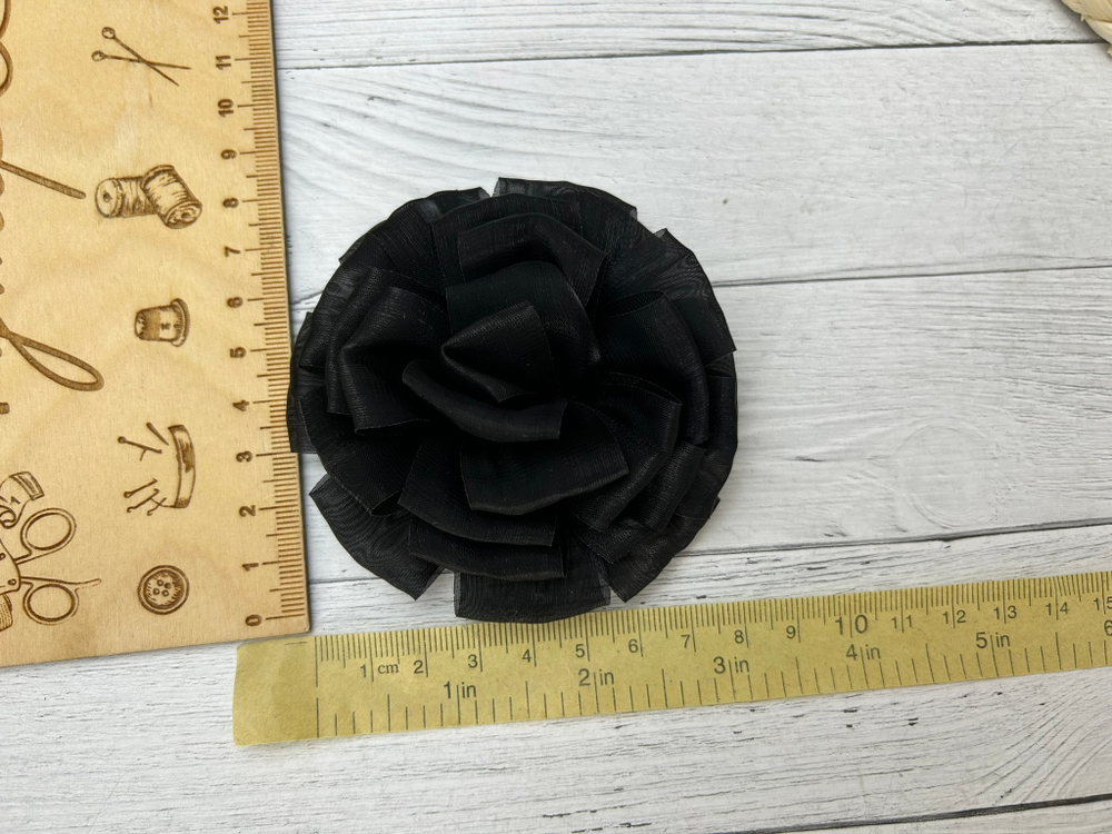 Бант (цветок) ОРГАНЗА микс 8,5см