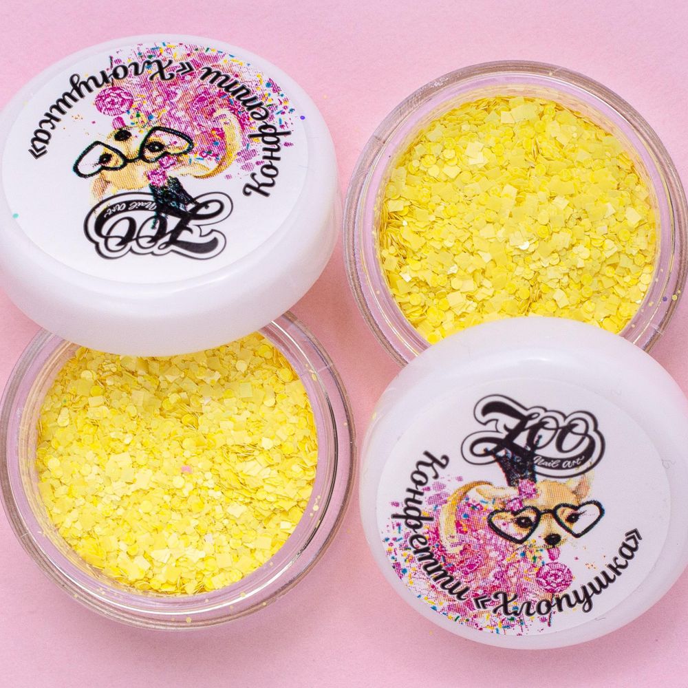 1304 Конфетти "Хлопушка" 2 г жёлтые