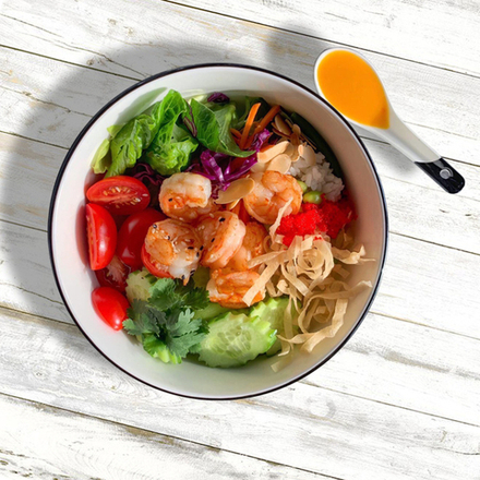 Поке боул с креветками