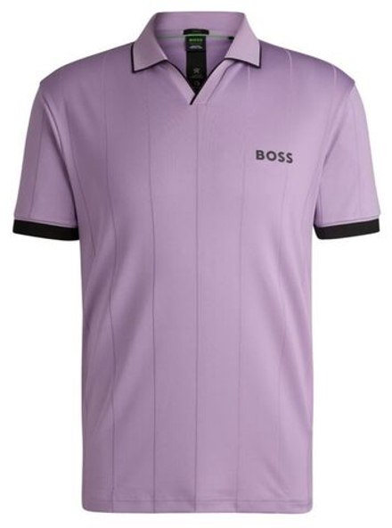 Мужское теннисное поло BOSS Palle MB - Фиолетовый
