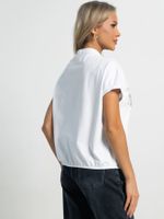 Блуза Бум (бело-зеленая) Б15728-4М LT Collection
