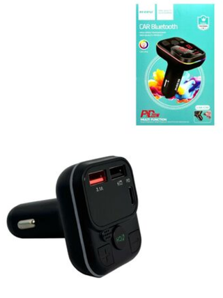 Модулятор ДС FM МР3 Bluetooth 2USB цифровой дисплей LED,Type-C, PD20W RECRSI CAR C-50  20630