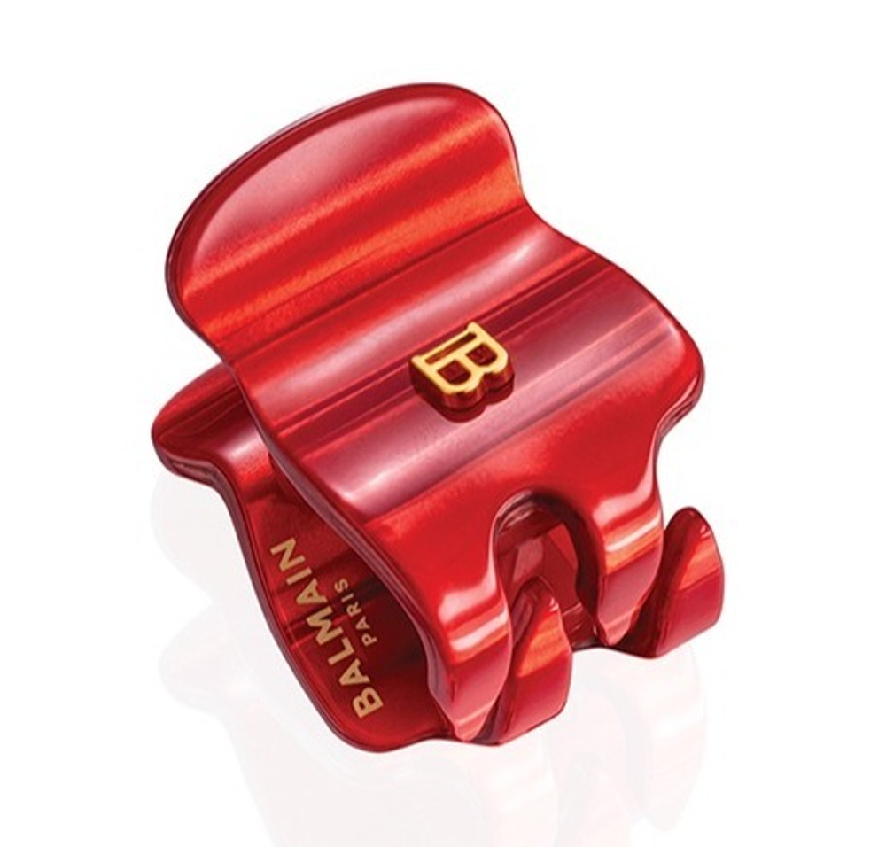 Balmain Hair Couture Заколка-краб Страстный Алый размер XS PINCE A CHEVEUX EXTRA SMALL