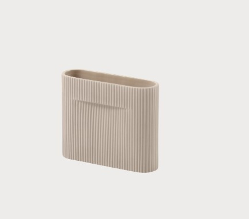 Ваза MUUTO фаянс/beige 200х50х170h коллекция Ridge