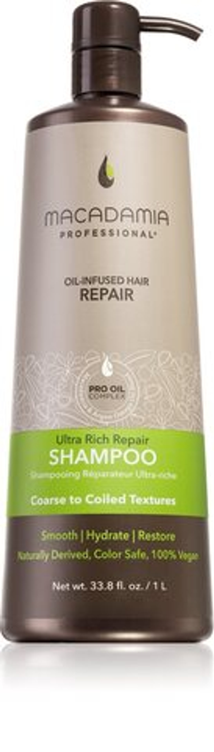 Macadamia Natural Oil Ultra Rich Repair - глубоко регенерирующий шампунь для очень поврежденных волос /   1000  ml  / GTIN 815857010764
