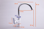 Смеситель для кухни Oute T45 T4513BK