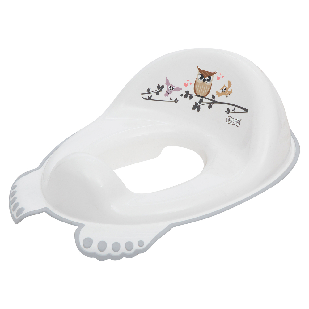 Накладка на унитаз  "СОВА" нескользящая (white - белый)