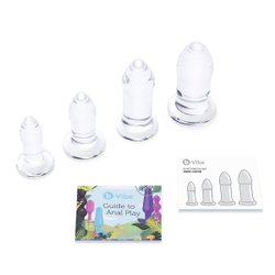 b-Vibe ANAL DILATORS SET - Набор тренировочных стеклянных плагов