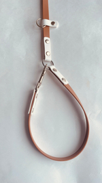 Перестежка для собак из Биотана из Чехии , 15 мм, 3 м , коричневый и белый.