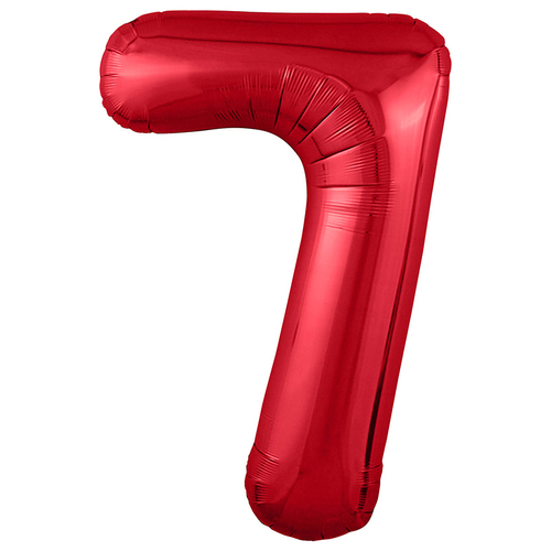 Цифра 7 красный 40" Agura