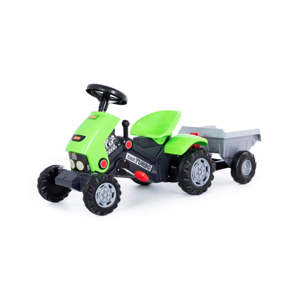 52742/Каталка-трактор с педалями "Turbo-2" с полуприцепом, 780x440x550мм/5