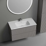 Тумба с раковиной Sancos Snob R 90 SNR90SMСМ серая матовая