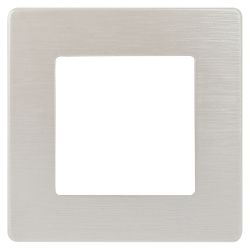 Рамка для розеток и выключателей ЭРА Серия 12 12-5101-15 на 1 пост, Сатин, перламутр