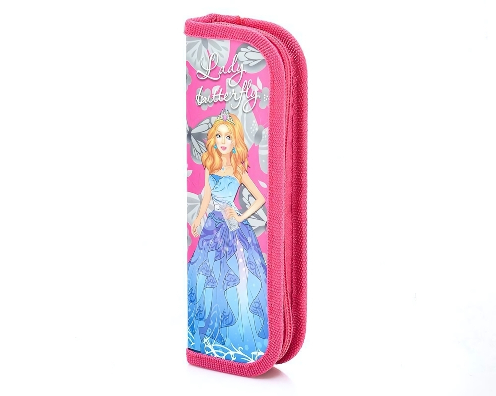 Пенал 1 секционный малый "Принцесса в голубом" (Пчелка)