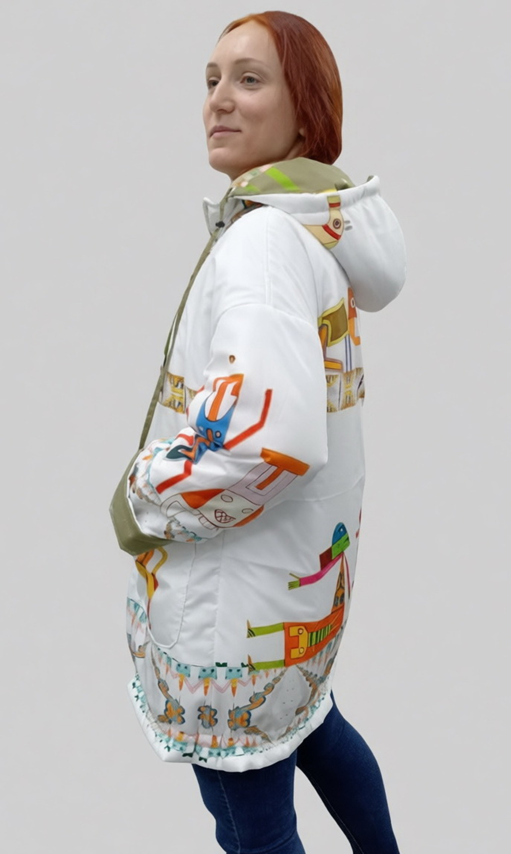 Двусторонняя куртка «Прелюдия к цивилизации», по мотивам одноименной картины Виктора Браунера