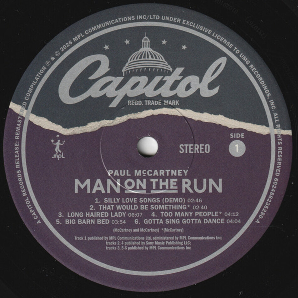 Paul McCartney / Man On The Run (Music From The Motion Picture Soundtrack)(LP)