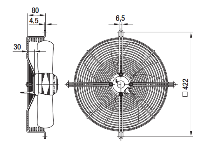 Вентилятор осевой S4E350-AA06-88