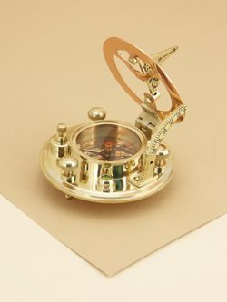 Nautical Морской компас в кожаном футляре