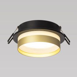 Citilux Hardy CL002D14 Встраиваемый светильник Чёрный+Золото