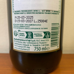 Оливковое масло BARBERA Non Filtrato (нефильтрованное) Extra Virgin 0,75 л Италия