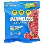 Shameless Snacks, Gummy Candy, Red Raspberry Sour Scouts®, 6 пакетиков по 50 г (1,8 унции)
