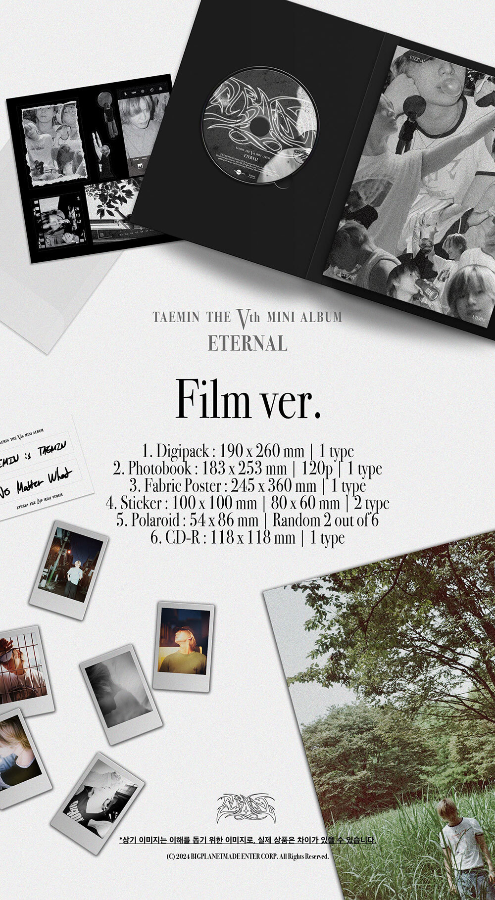 Альбом TAEMIN (SHINee) - 5th Mini Album ETERNAL (Film ver.)