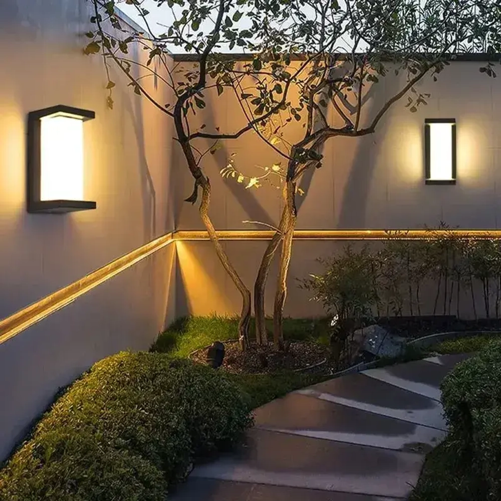 Светильник влагозащитный настенный уличный садовый фасадный IP66/Настенный светильник,12 Вт