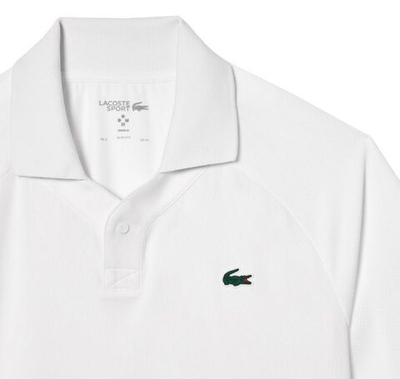 Мужское теннисное поло Lacoste x Daniil Medvedev Ultra-Dry Tennis Polo - white