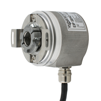 Инкрементальный программируемый энкодер INNOCONT EIP 58HO 14630V3000-R2 D=58мм, полый вал 14мм, 5…30VDC, выход TTL/HTL с инверсией, IP 54
