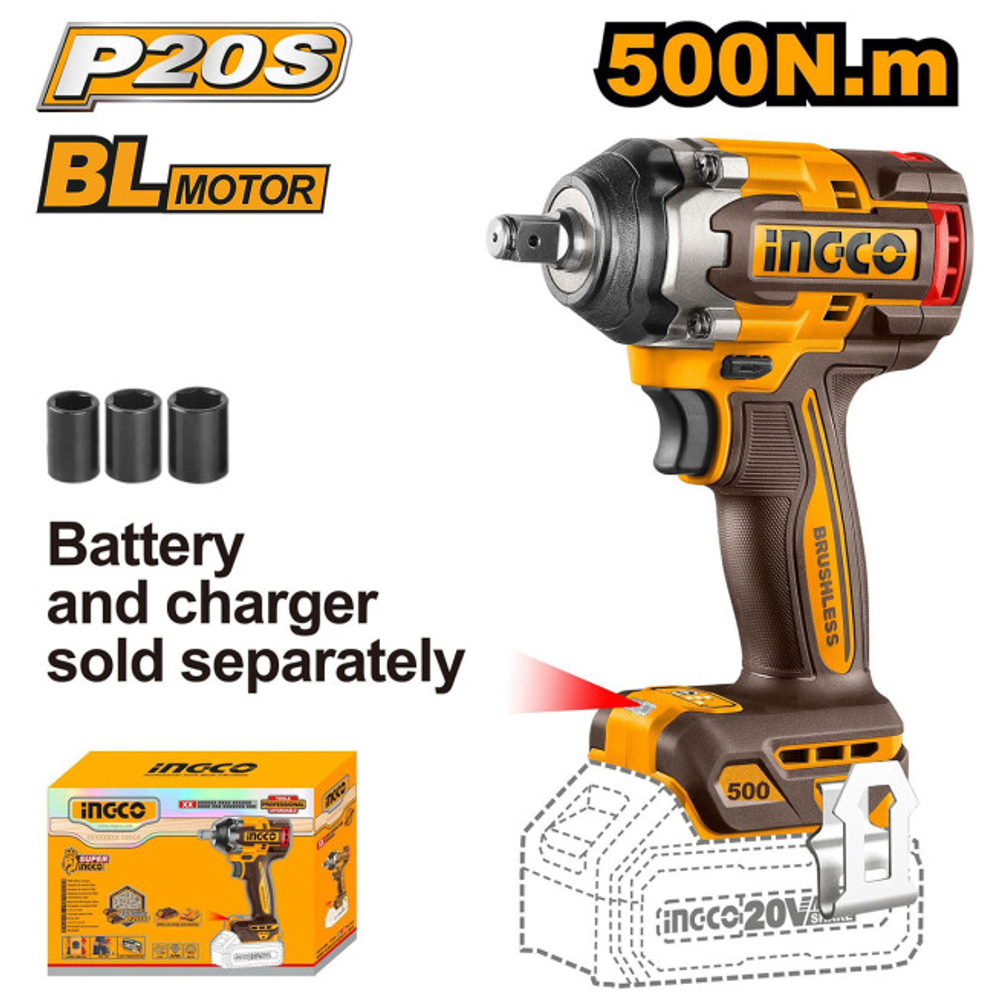 Аккумуляторный гайковерт INGCO CIWLI20501