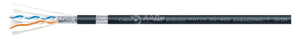 Кабель интерфейсный промышленный Cabeus RS-485 2x2x22AWG/7